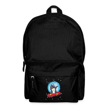 Weihanchten Penguin Dab Snowboard Snowboarder - Backpack - black - Front