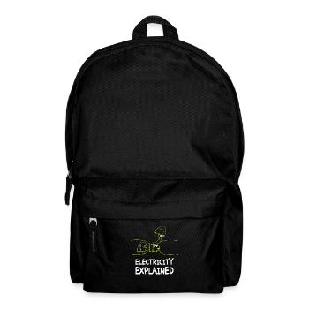Electricity explains electronics technician Electrician - Backpack - black - Front