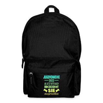 Jugendweihe 2022 Gamer - Rucksack - Schwarz - Vorne