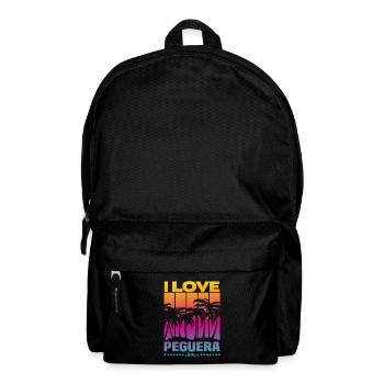 I love Peguera - Rucksack - Schwarz - Vorne