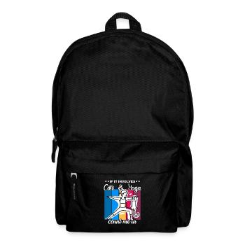If It Involves Cats & Yoga count me in - Backpack - black - Front