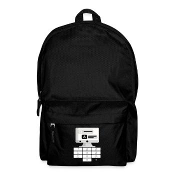 computerfreak Informatik Gamer Konsole Geschenk - Rucksack - Schwarz - Vorne