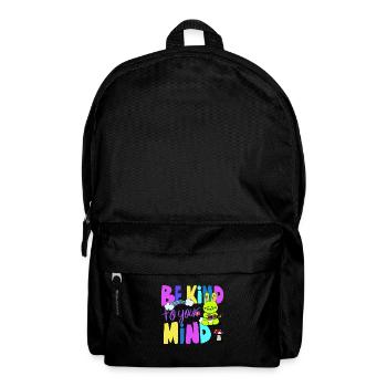 Be kind to your mind cool scripture gift - Backpack - black - Front