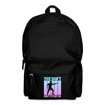 Tu ne veux pas me combattre - Sac à dos - noir - Devant