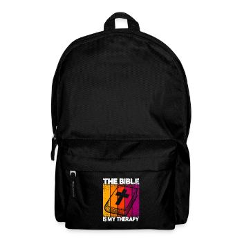 The Bible Is My Therapy - Backpack - black - Front