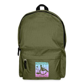 Professional Wheelchair Racer - Backpack - olive green - Front