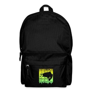 Je sais que je pêche comme une fille - Sac à dos - noir - Devant