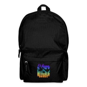 Vintage El Gouna Egypt Sonnenuntergang - Rucksack - Schwarz - Vorne