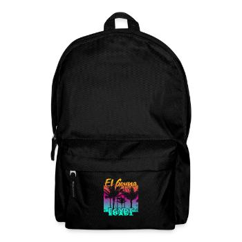 Vintage El Gouna Egypt Sonnenuntergang - Rucksack - Schwarz - Vorne