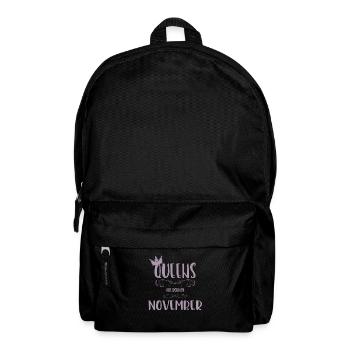 A queen is born in November - Backpack - black - Front