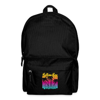 Vintage Bottom Bay Barbados Sunset - Backpack - black - Front