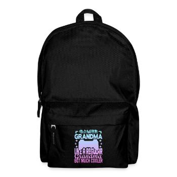 Grand-mère joueuse - Sac à dos - noir - Devant