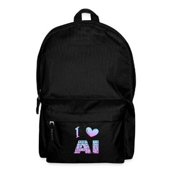I love ai - Backpack - black - Front
