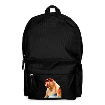 Der exotische Nasenaffe - Rucksack - Schwarz - Vorne
