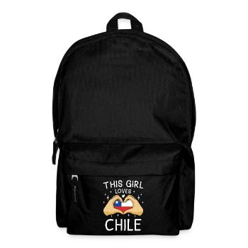 Chile Flagge Südamerika Chilenische Fahne Vintage - Rucksack - Schwarz - Vorne
