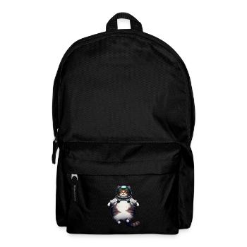Gros chat astronaute - Sac à dos - noir - Devant