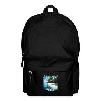 Paradiesliche Malediven Fulhadhoo Island - Rucksack - Schwarz - Vorne