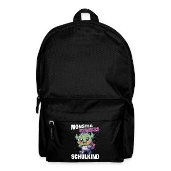 Einschulung Schule Monster starkes Schulkind - Rucksack - Schwarz - Vorne