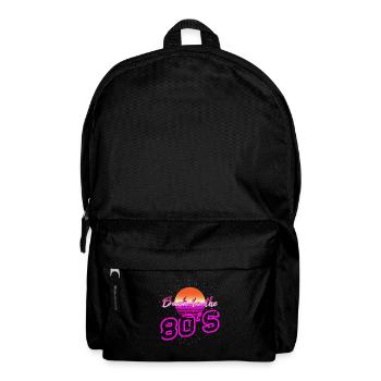 Retour à la chemise rétro des années 80 - Sac à dos - noir - Devant
