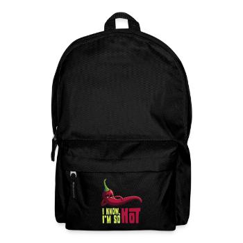 I'm So Hot, geschenk chili peperoni scharf - Rucksack - Schwarz - Vorne