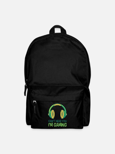 Gaming Headset, Gift Gaming Video Game Nerd - Backpack - black
