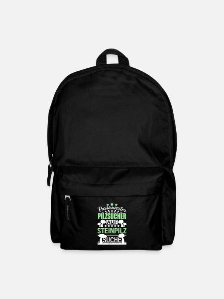 Pilzsucher Pilze Sammeln Steinpilze - Rucksack - Schwarz