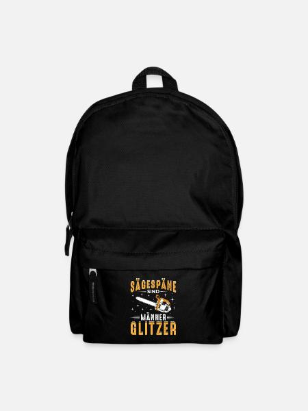 Sägespäne sind Männer Glitzer Holzfäller Spruch - Rucksack - Schwarz