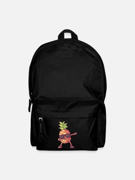 Ananas mit Sonnenbrille, obst sommer dab - Rucksack - Schwarz