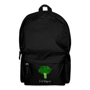 Mangez des légumes brocoli légumes - Sac à dos - noir - Devant