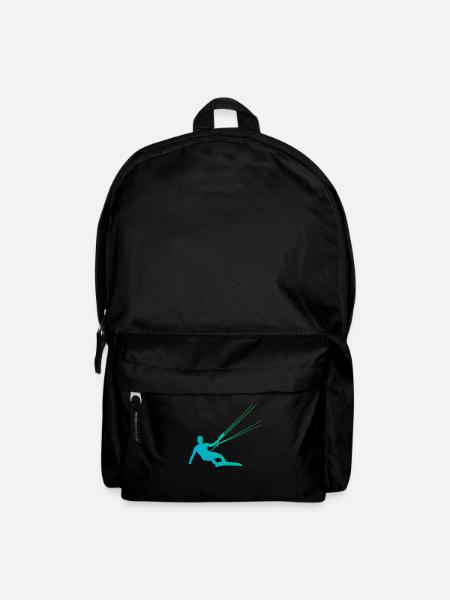 Kite Boarder haben ein Kiteboard zum Kitesurfen. - Rucksack - Schwarz