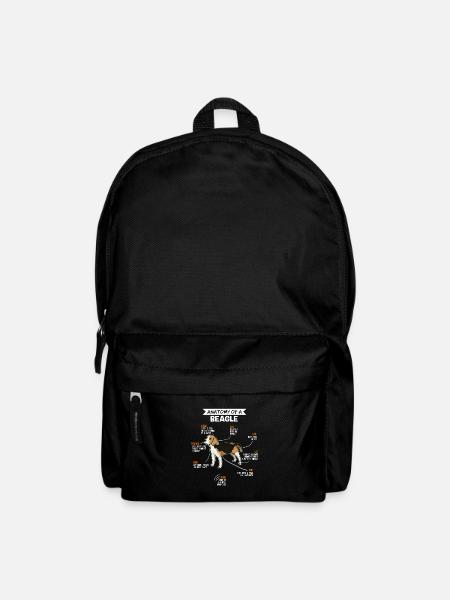 Anatomie des Beagle Fun Hund Hundebesitzer - Rucksack - Schwarz