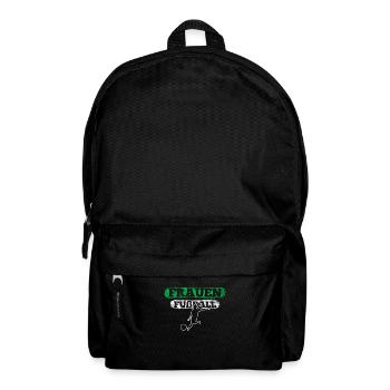 Cooles Frauenfußball Motiv - Rucksack - Schwarz - Vorne