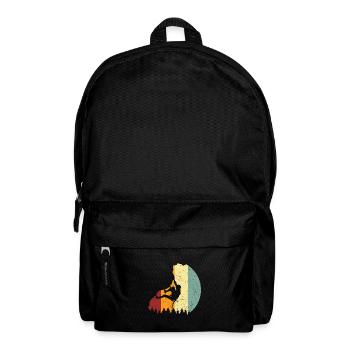 Escalade cadeau alpiniste rocher rétro - Sac à dos - noir - Devant