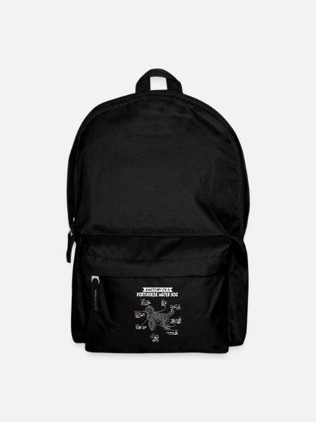 Anatomie des Portugiesischer Wasserhund Hunde - Rucksack - Schwarz
