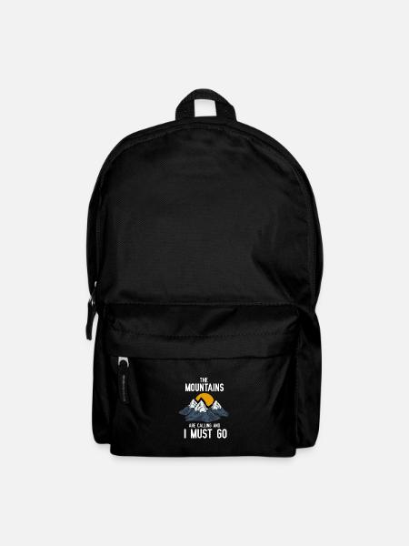 The mountains are calling for campers and hikers - Backpack - black