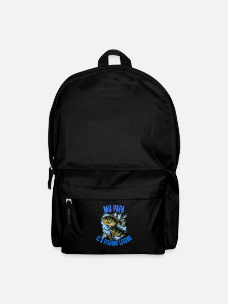 Funny Fishing Father - My Dad Is Fishing Legend - Backpack - black