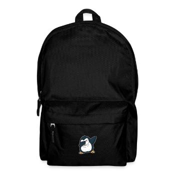 Funny Dabbing Penguin Dab Dance Aquatic Lover Gift - Backpack - black - Front