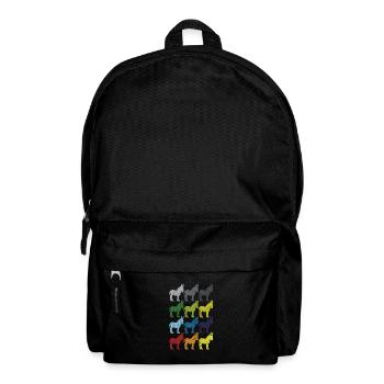 Neon Pop Art Retro Esel Maultier Geschenk - Rucksack - Schwarz - Vorne