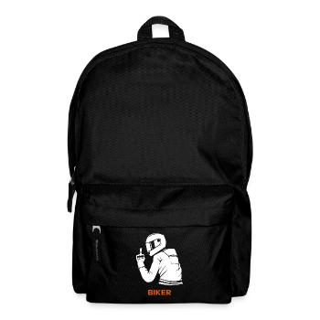 Motard motocycliste moto motocyclisme vélo - Sac à dos - noir - Devant