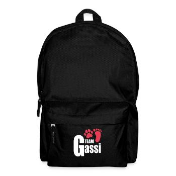 Team Gassi Hundeliebhaber Hunde Hundebesitzer Hund - Rucksack - Schwarz - Vorne