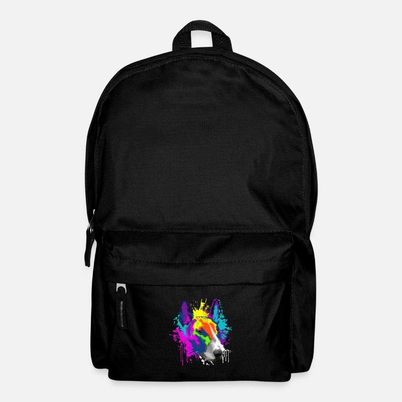 Splash Art Bullterrier Hund Hundehalter Geschenk - Rucksack - Schwarz