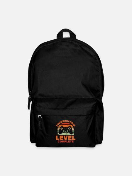 Führerschein Bestanden Level Complete Retro - Rucksack - Schwarz