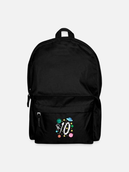 10. Geburtstag 10 Jahre Alt Astronaut Geschenk - Rucksack - Schwarz
