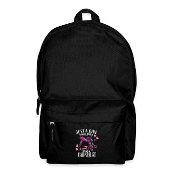 Just A Girl Who Loves To Be A Hairstylist Friseur - Rucksack - Schwarz - Vorne