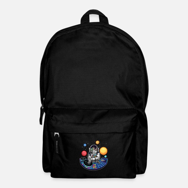 Techno Musik Astronaut DJ Elektromusik Beat - Rucksack - Schwarz
