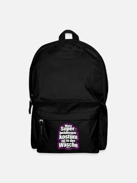 Superheldin Kostüm Ist In Der Wäsche Köln Karneval - Rucksack - Schwarz