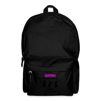 ZERTIFIZIERTER BESTER LEHRER - Rucksack - Schwarz - Vorne
