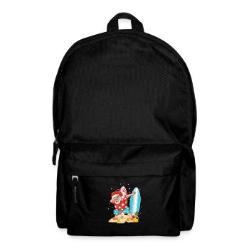 Dabbing Santa Weihnachten X-Mas Sommer Surfer - Rucksack - Schwarz - Vorne