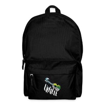 Ukulele Gitarre Ukulelenspieler Hawaii Musiker - Rucksack - Schwarz - Vorne