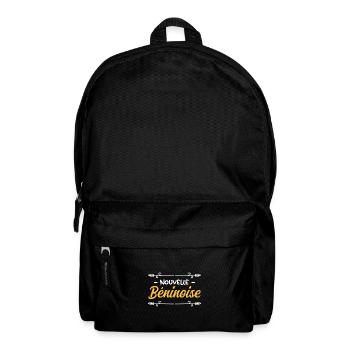 Nouvelle Béninoise - Idée cadeau bébé - Sac à dos - noir - Devant